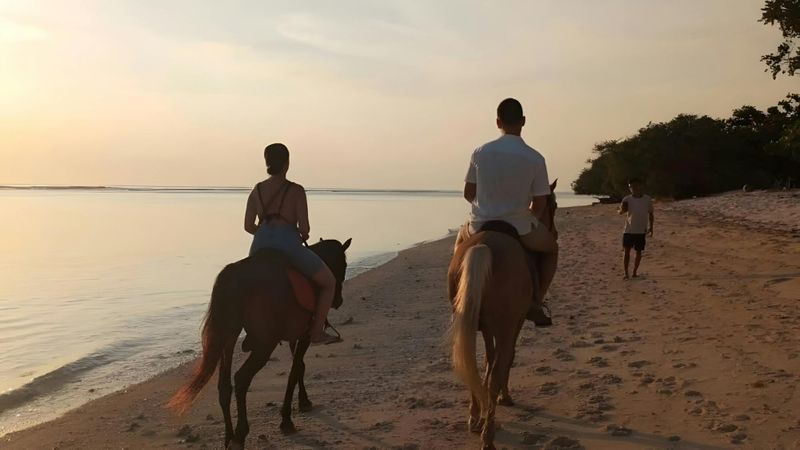 Billet Randonnée à cheval sur la plage de Gili Trawangan