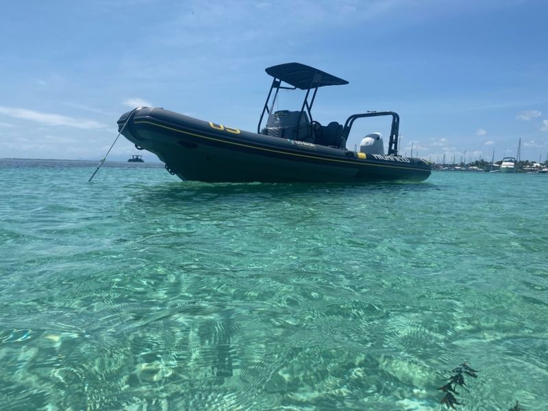 Billet Location de bateau - Highfield patrol 700 route du rhum (Semi-rigid)