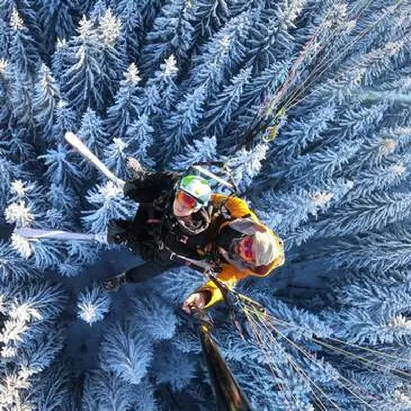 Billet Baptême en Parapente à Skis à Samoëns