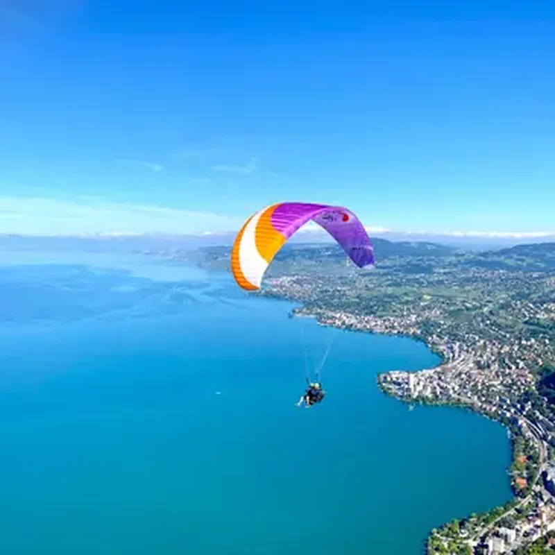 Billet Baptême en Parapente à Montreux - Survol du Lac Léman