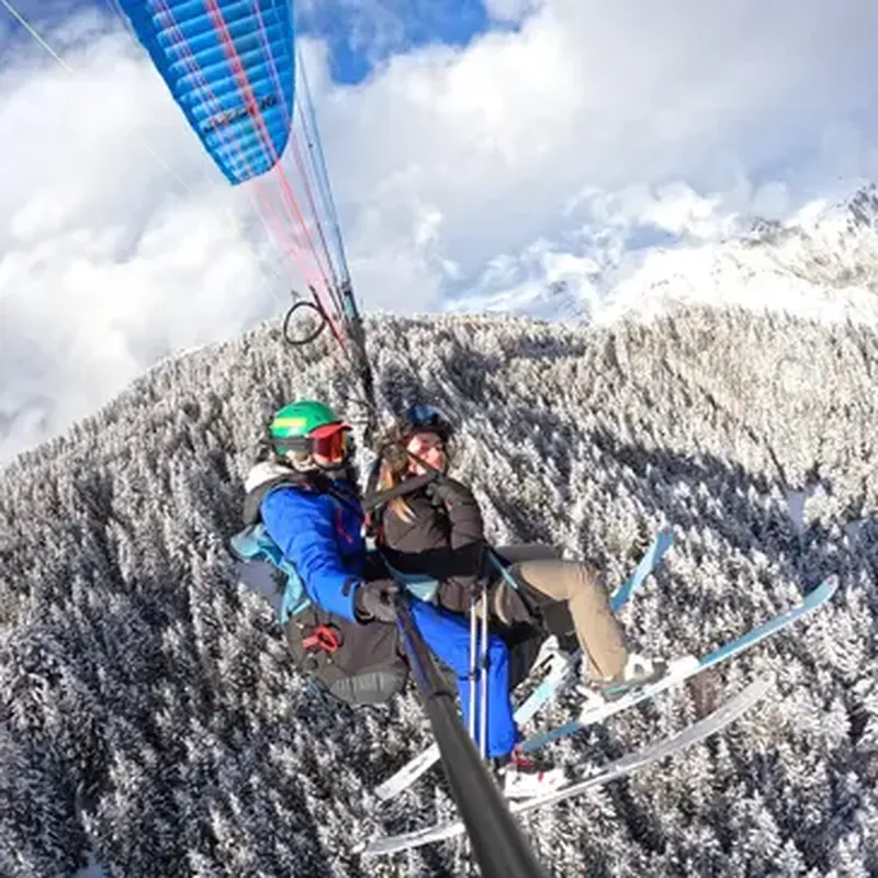 Billet Baptême en Parapente à Ski à La Plagne
