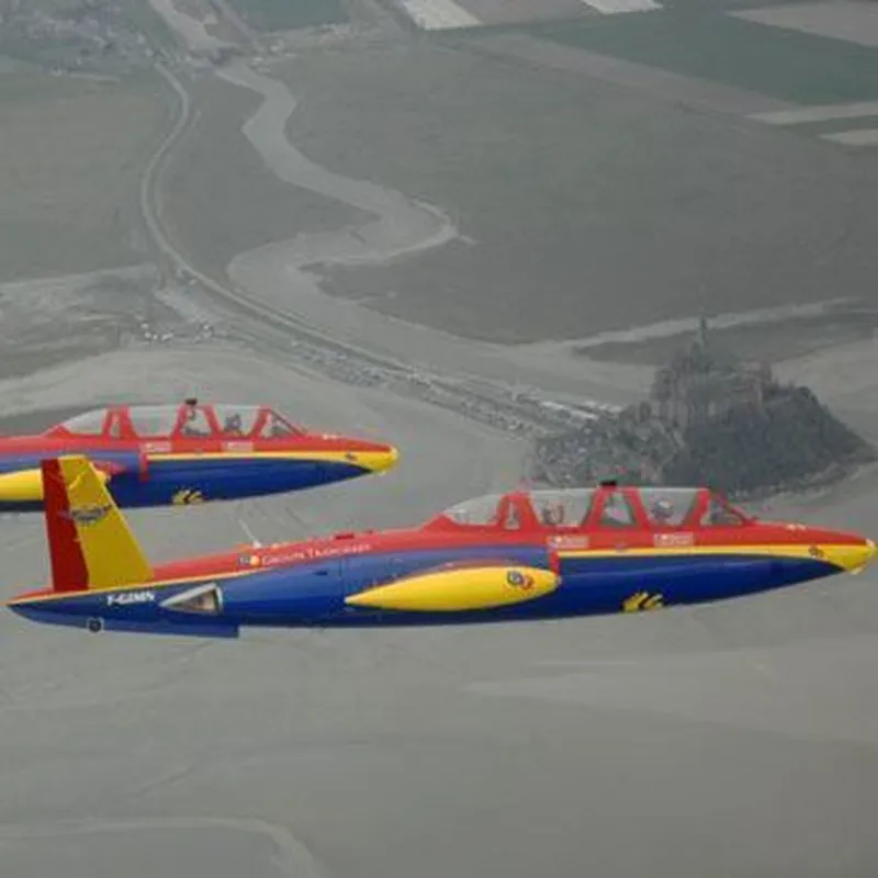 Billet Vol en Avion de chasse Fouga au Mont-Saint-Michel