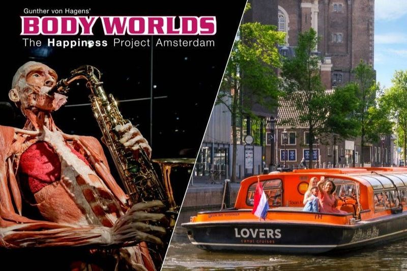 Billet Amsterdam : Body Worlds + Croisière sur les canaux