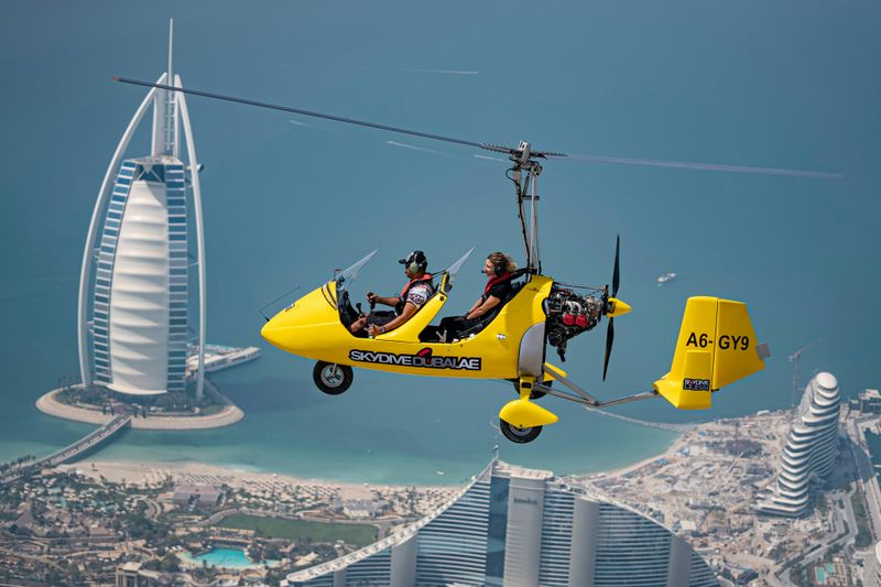 Billet Dubaï : Vol privé de 20 minutes en gyrocoptère + photos et vidéo