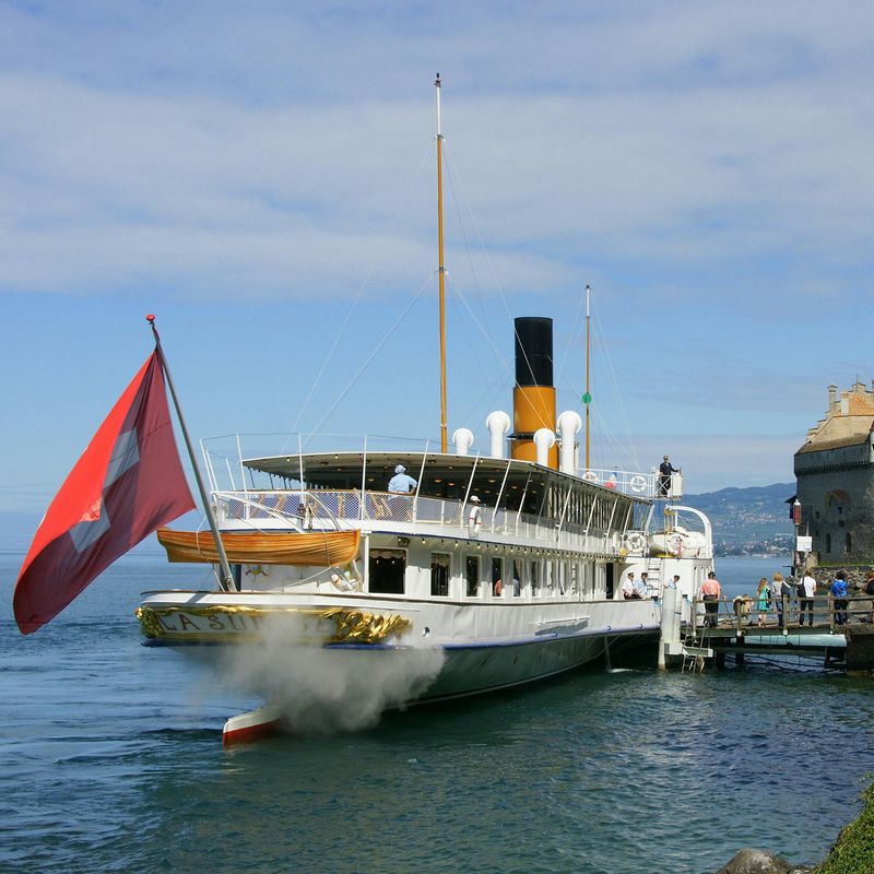 Billet Balade en bateau sur le lac Léman - aller-retour de 3h depuis Lausanne