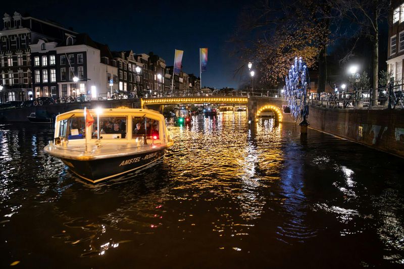 Billet Festival des lumières d'Amsterdam : croisière sur les canaux à partir de Heineken Experience