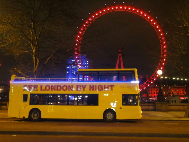 Billet Londres de nuit : Visite en bus avec guide