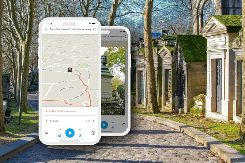 Billet Application d'audioguide pour le cimetière du Père Lachaise par TouringBee