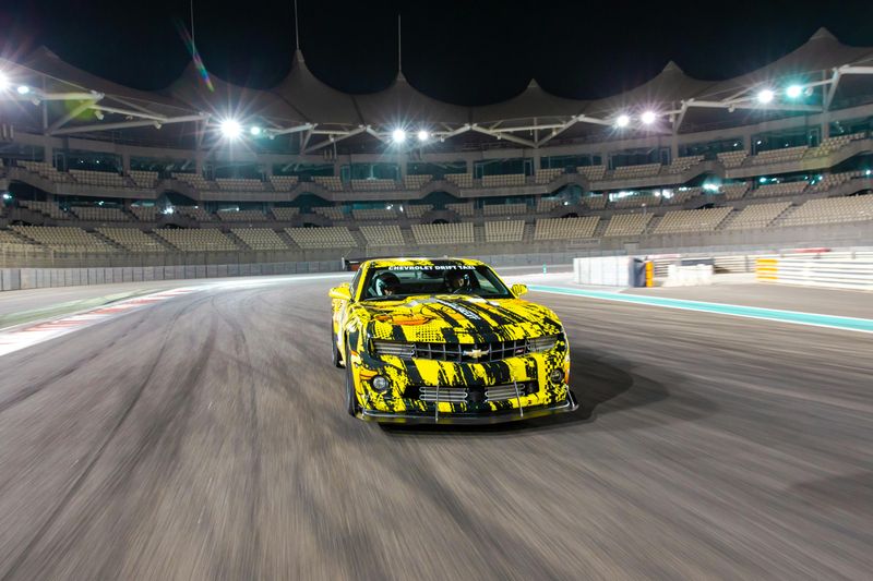Billet Yas Marina Chevrolet Drift Taxi Passenger Experience