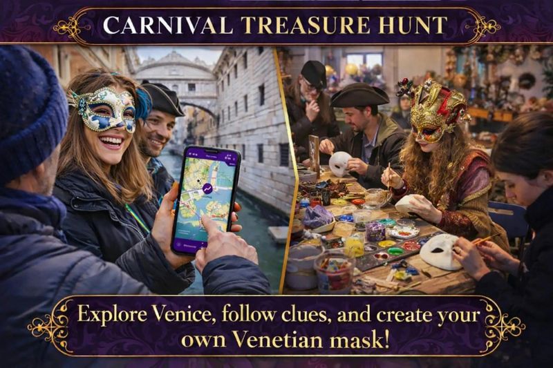 Billet Venise : Jeu de chasse au trésor numérique du carnaval + atelier de fabrication de masques