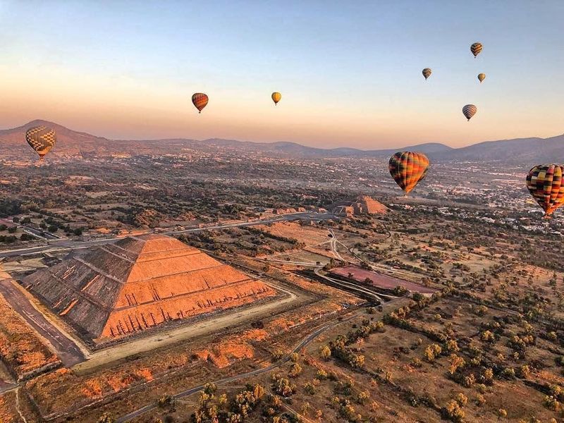 Billet Tour en montgolfière des pyramides de Teotihuacán
