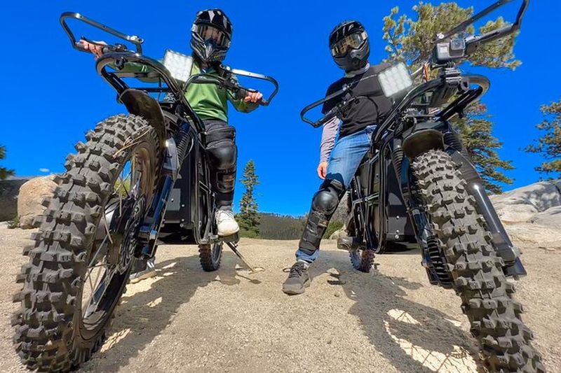 Billet Aventure en motocross électrique à Lake Tahoe
