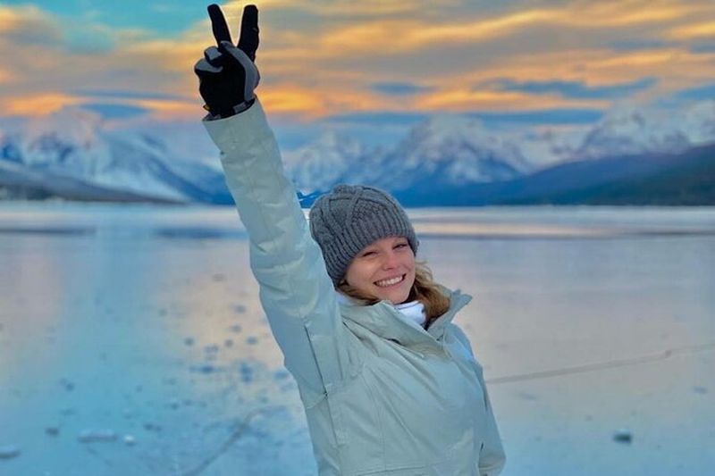 Billet Visite panoramique en voiture du parc national des glaciers d'hiver