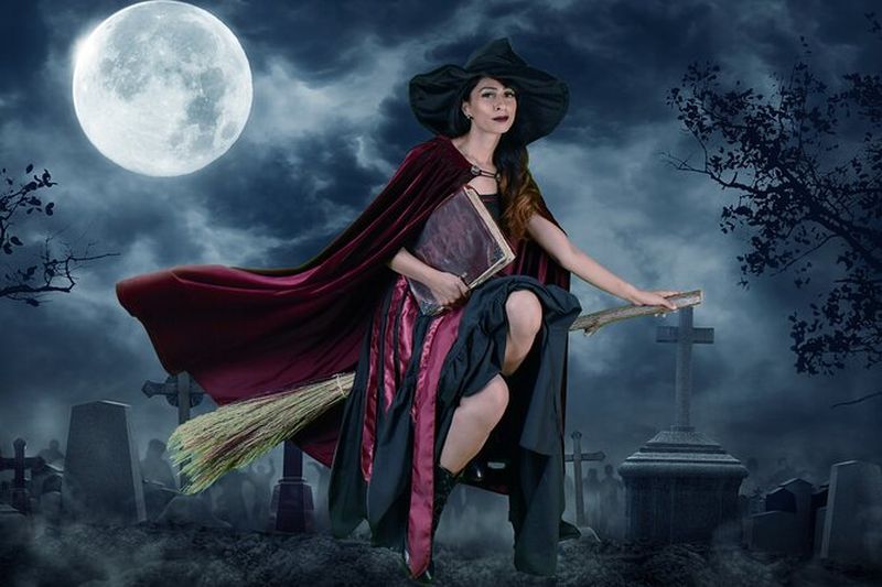 Billet Photographie de costumes de balai magique - Technologie d'écran vert