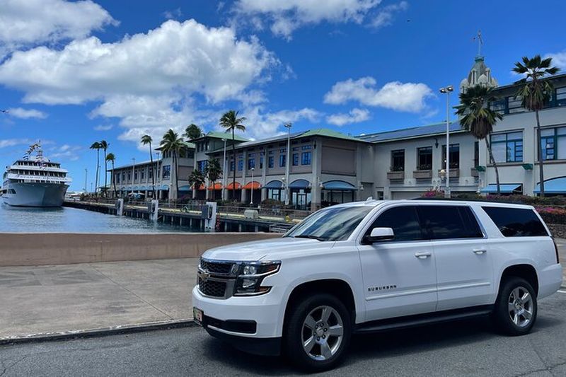 Billet Transfert privé Escalade de luxe : HNL Airport & Cruise Ports