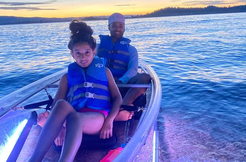 Billet Sunset LED Clear Kayak Rentals pour Glacier Park