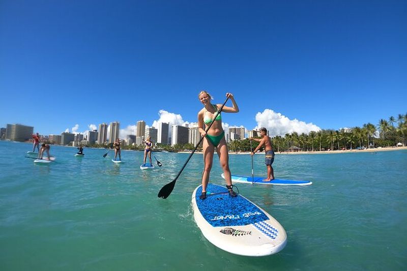 Billet Cours de Standup Paddle en famille, privé et en groupe à Waikiki