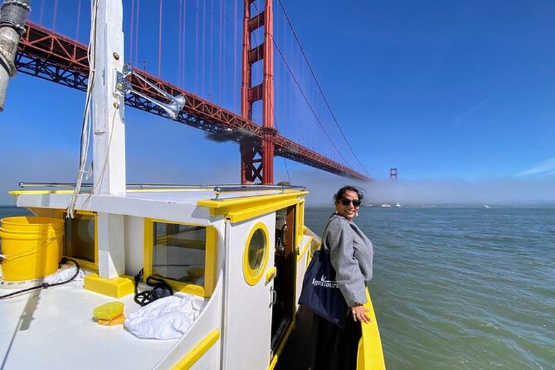 Billet Golden Gate Bay Voyage sur un bateau jaune historique
