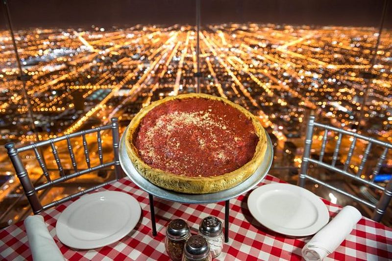 Billet Skydeck Chicago : Dîner VIP Pie in the Sky à la Willis Tower