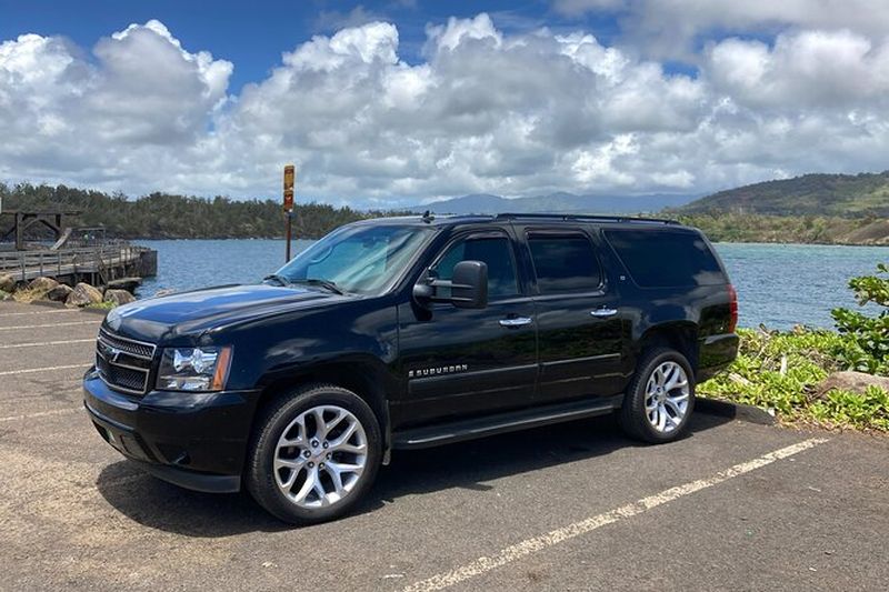 Billet Transfert SUV privé LIH à Hanalei-Princeville-Kilauea