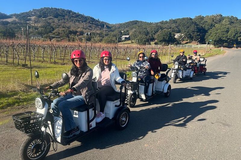 Billet Visite en tricycle électrique de la région viticole de Sonoma - 3 heures
