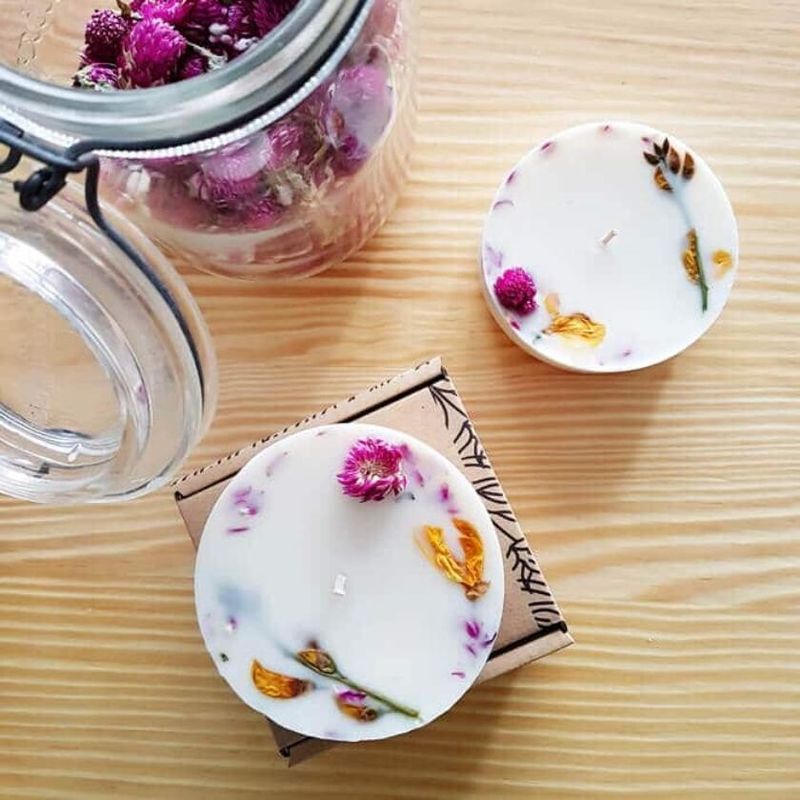 Billet Atelier - Fabriquez votre bougie fleurie vegan