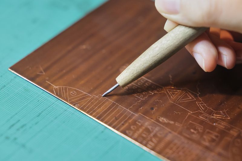 Billet Atelier - Découvrez la gravure à l’eau-forte sur cuivre
