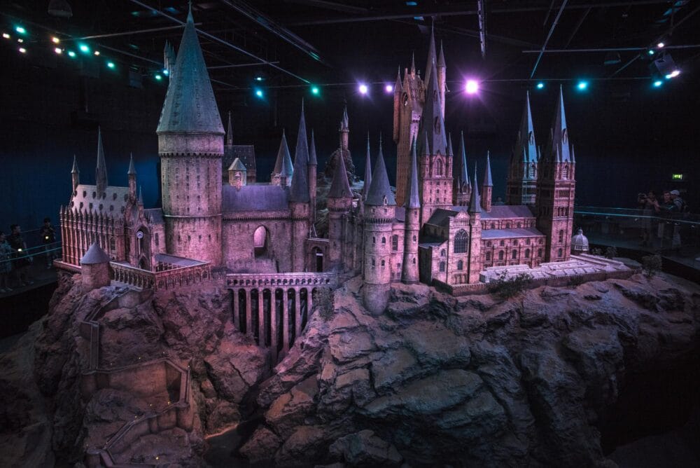 La maquette de Poudlard au Studio Harry Potter de Londres