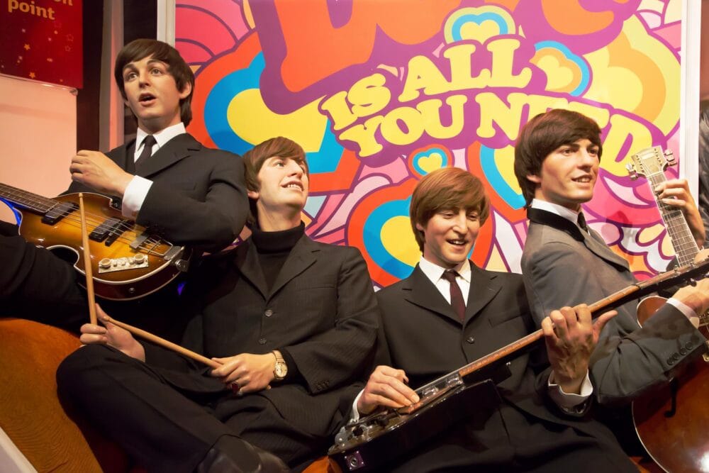 Les Beatles au musée Madame Tussauds à Londres