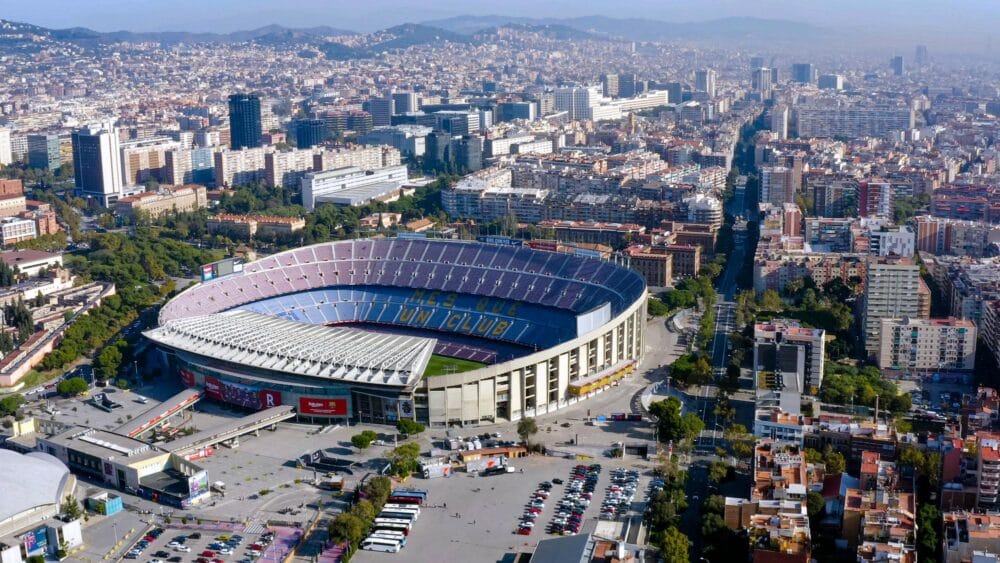 Vue aérienne du Camp Nou