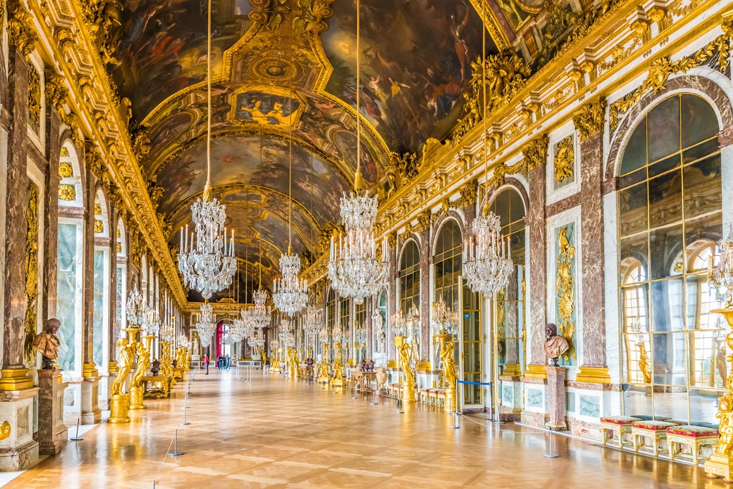 Galerie des Glaces dans le Château de Versailles