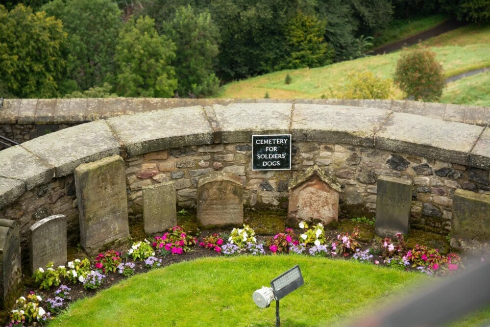 Le cimetière pour chiens du château d'Édimbourg