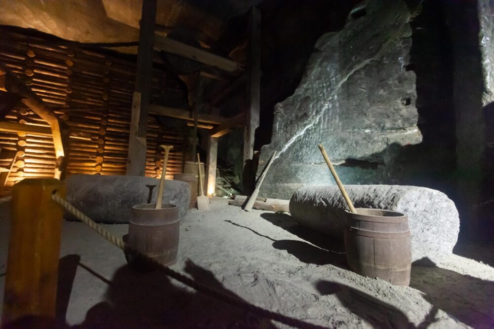 outils de mineurs à Wieliczka