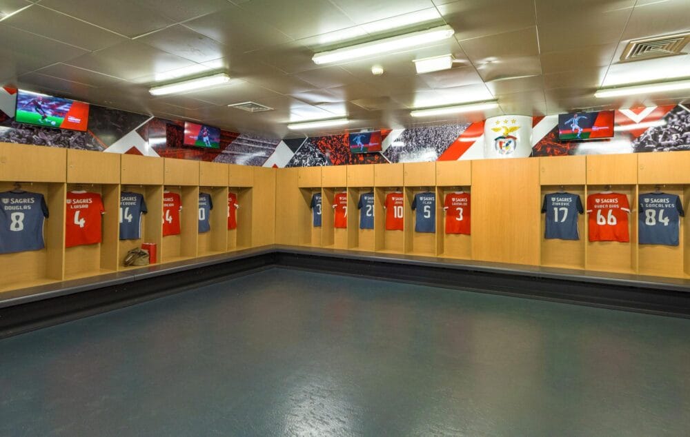 vestiaires du FC Benfica