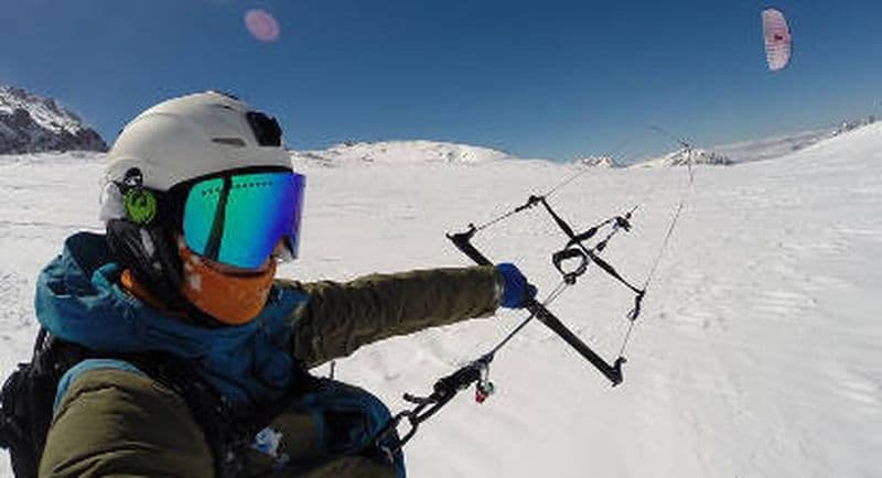 Cours de Snowkite en snowboard à l'Alpe d'Huez