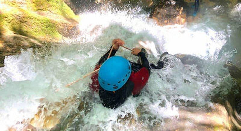 Canyoning dans le Bugey au Canyon de Chaley près de Lyon