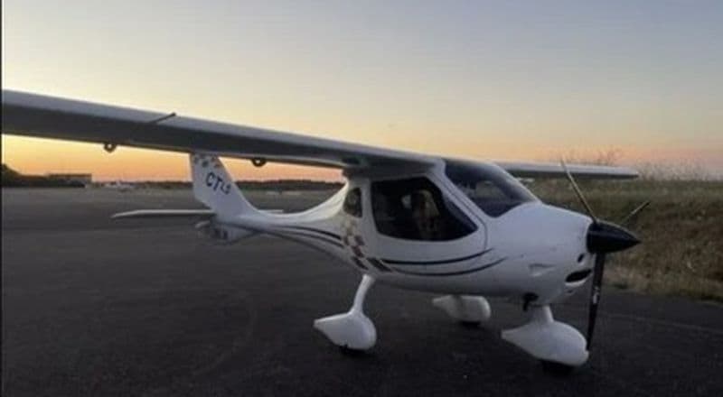 Vol ULM avion à l'aérodrome de Cahors Lalbenque
