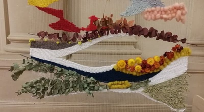 Atelier tissage végétal à Reims