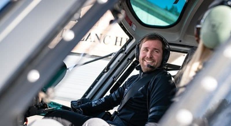 Initiation au pilotage d'hélicoptère au pied du massif du Mont Blanc