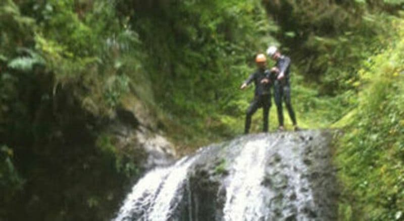 Canyoning dans le Cantal au Canyon de l'Alagnon près d'Aurillac