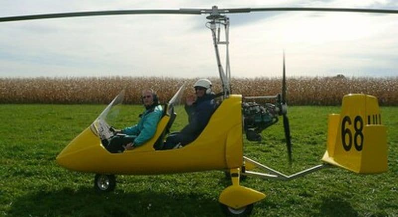 Baptême de l'air en ULM autogire à Kogenheim près de Colmar
