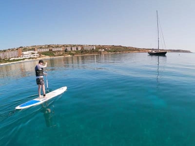 Randonnée en Stand Up Paddle dans la baie de Mellieha, Malte