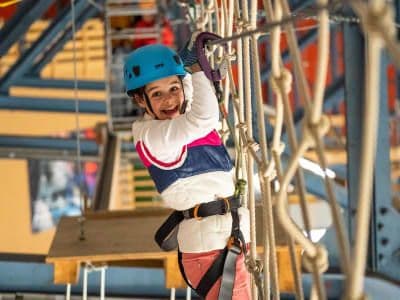 Parcours intérieur d'accrobranche à Grindelwald, près d'Interlaken