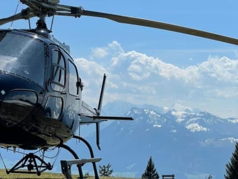 Tour en hélicoptère privé et visite de refuges dans le Dachstein, Salzbourg