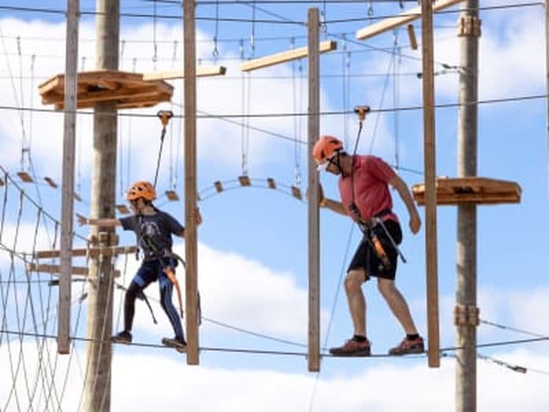 Parcours accrobranche à Sainte-Agathe-des-Monts dans les Laurentides