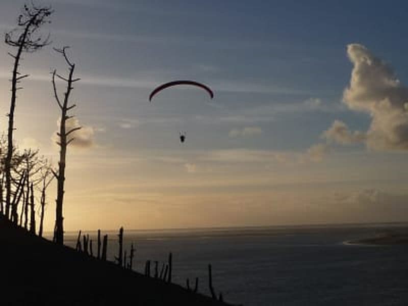 Baptême de parapente à la Dune du Pilat près d'Arcachon