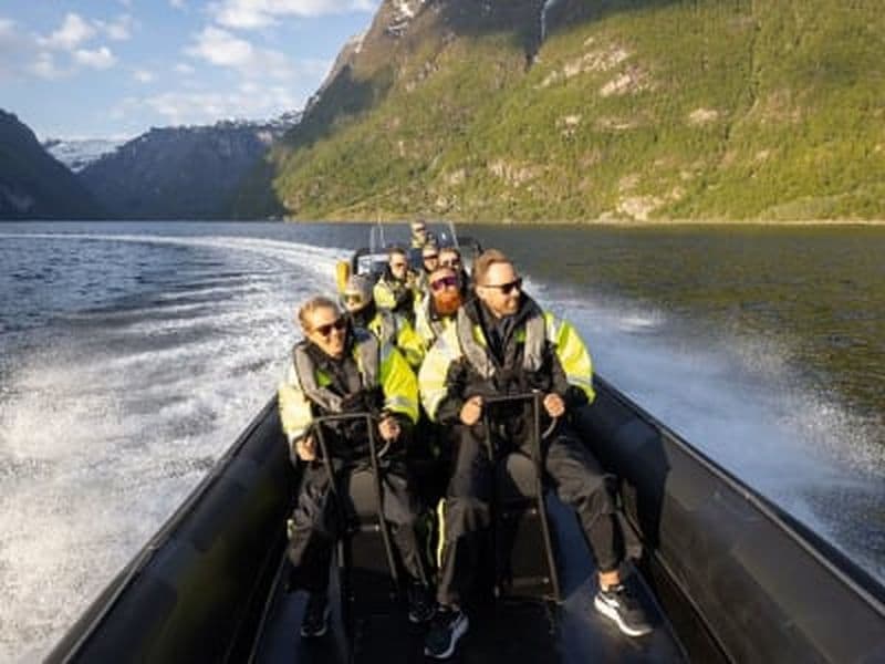 Safari en semi-rigide dans le Hardangerfjord et l'Osafjord à partir d'Ulvik près de Bergen