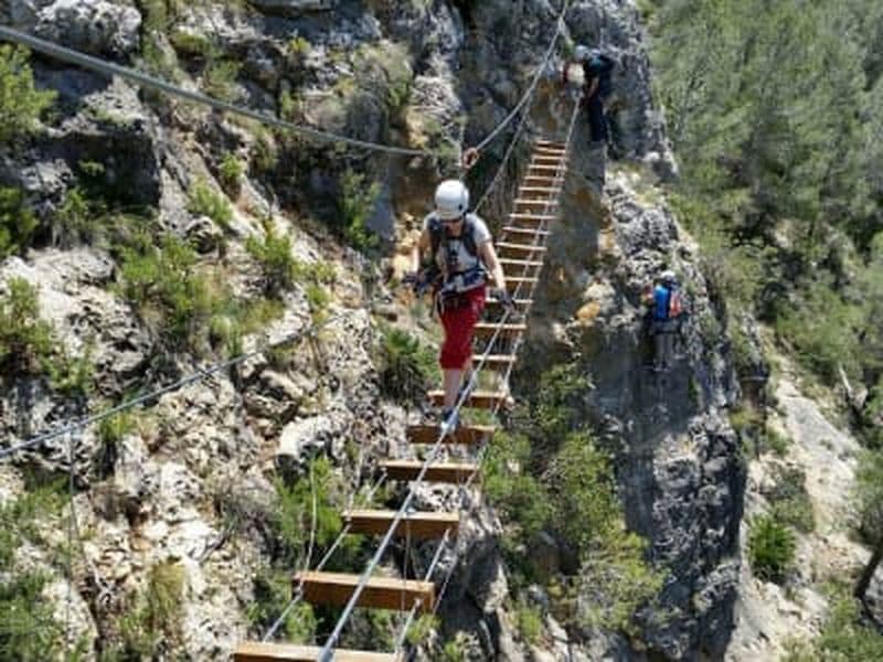 Via ferrata de Fuente Godalla à Enguera, près de Valencia
