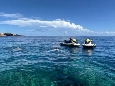 Billet Découverte de Saint-Barthélemy en jet ski depuis Shell Beach