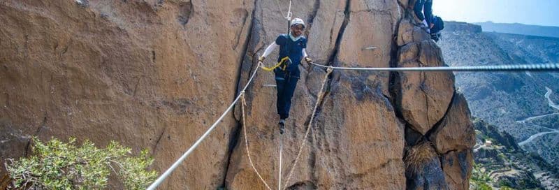 Expérience privée sur la Via ferrata d'Al Jabal Al Akhdar